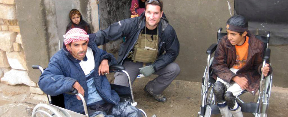 Wheelchair donation, Basra